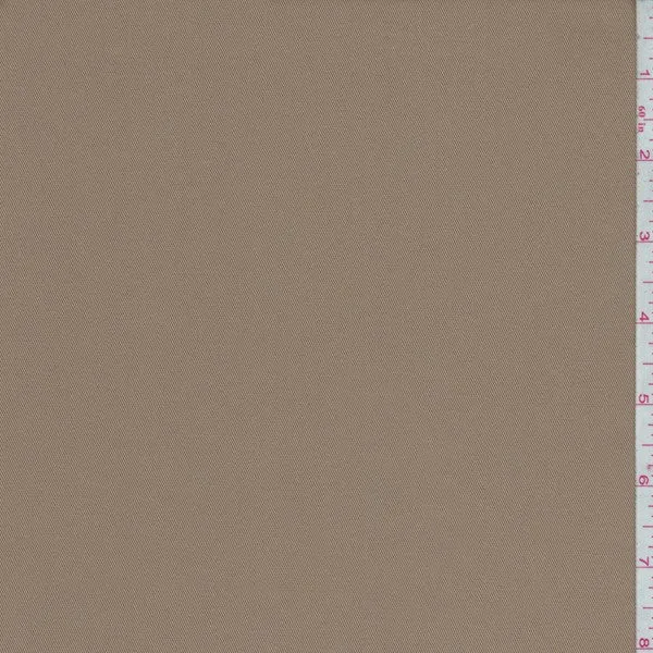 1 1/8 YD PC-Caramel Brown Cotton Twill Fabric