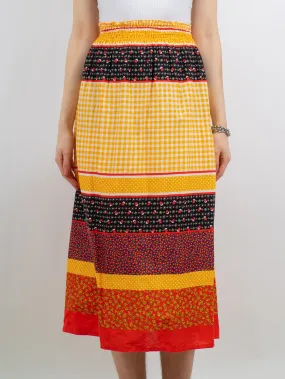 1960's / 1970's a-line picnic skirt