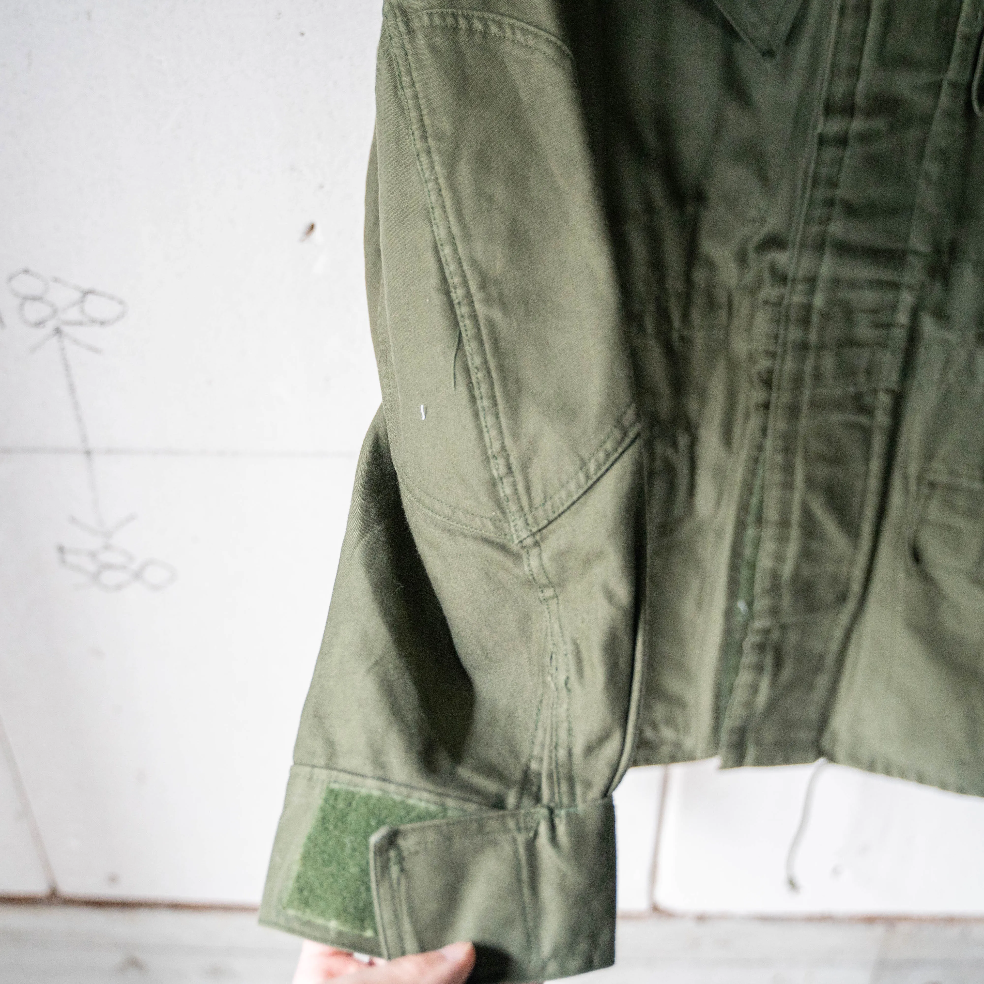 1990s Belgium military M64 hooded coat 'without epaulette''dead stock'