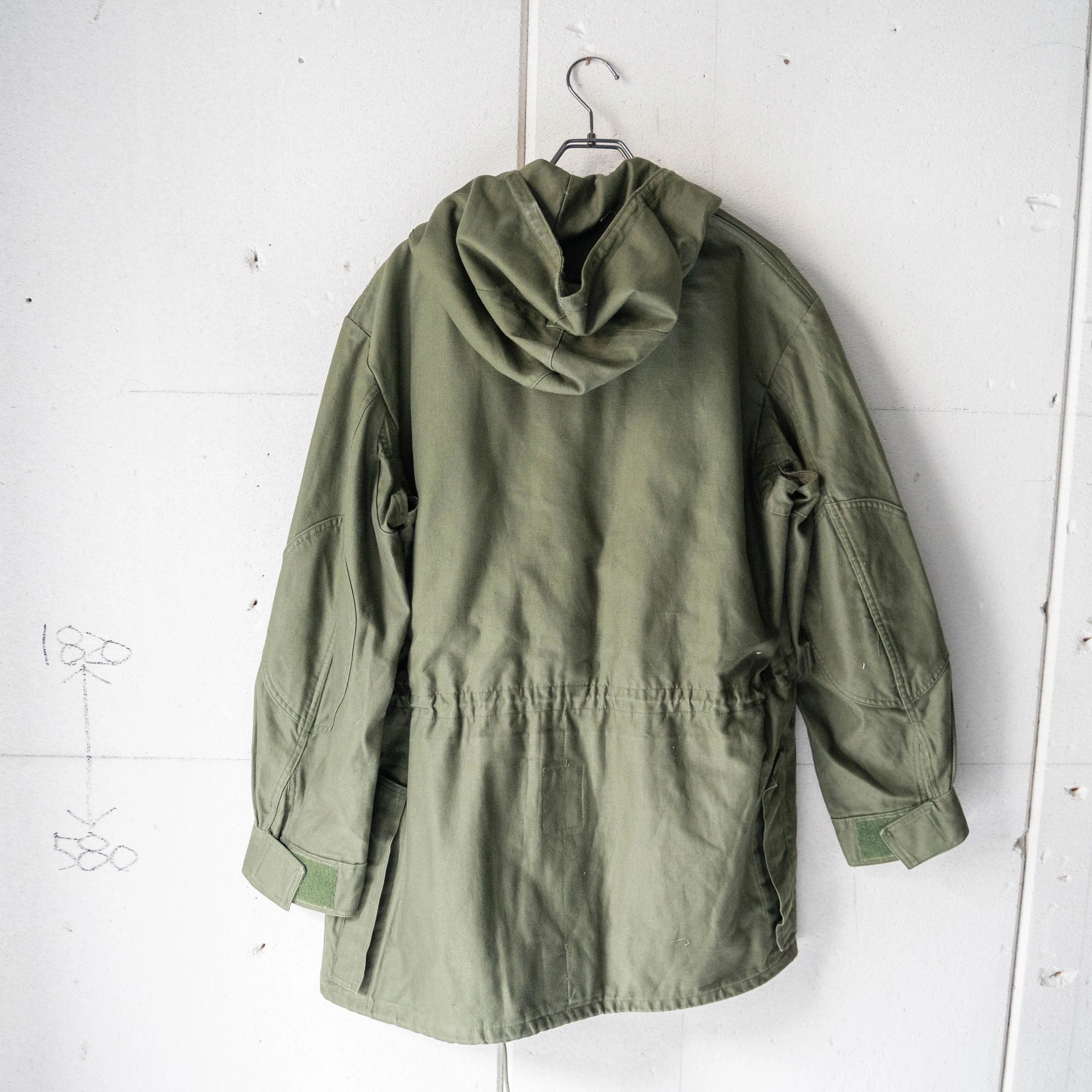 1990s Belgium military M64 hooded coat 'without epaulette''dead stock'