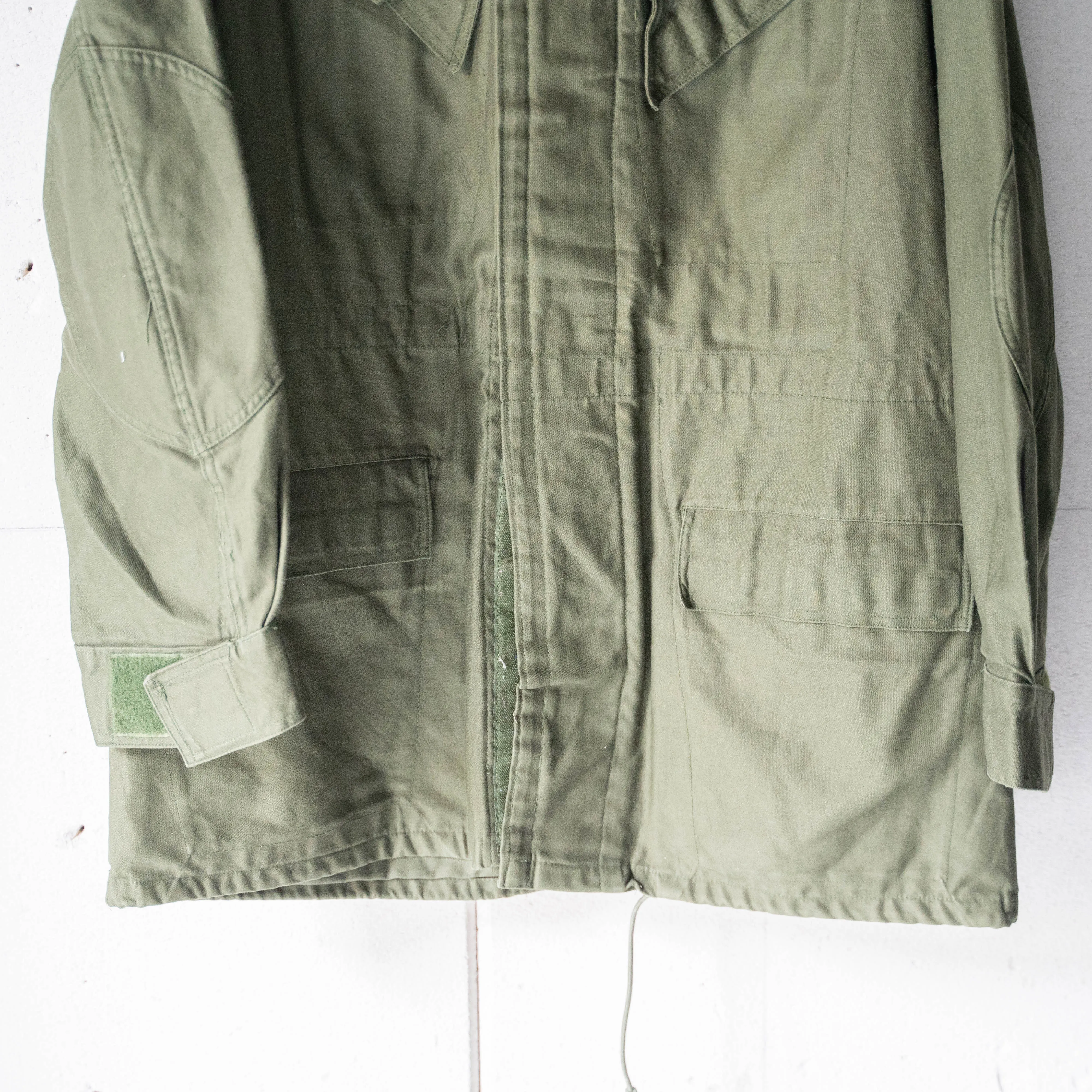 1990s Belgium military M64 hooded coat 'without epaulette''dead stock'