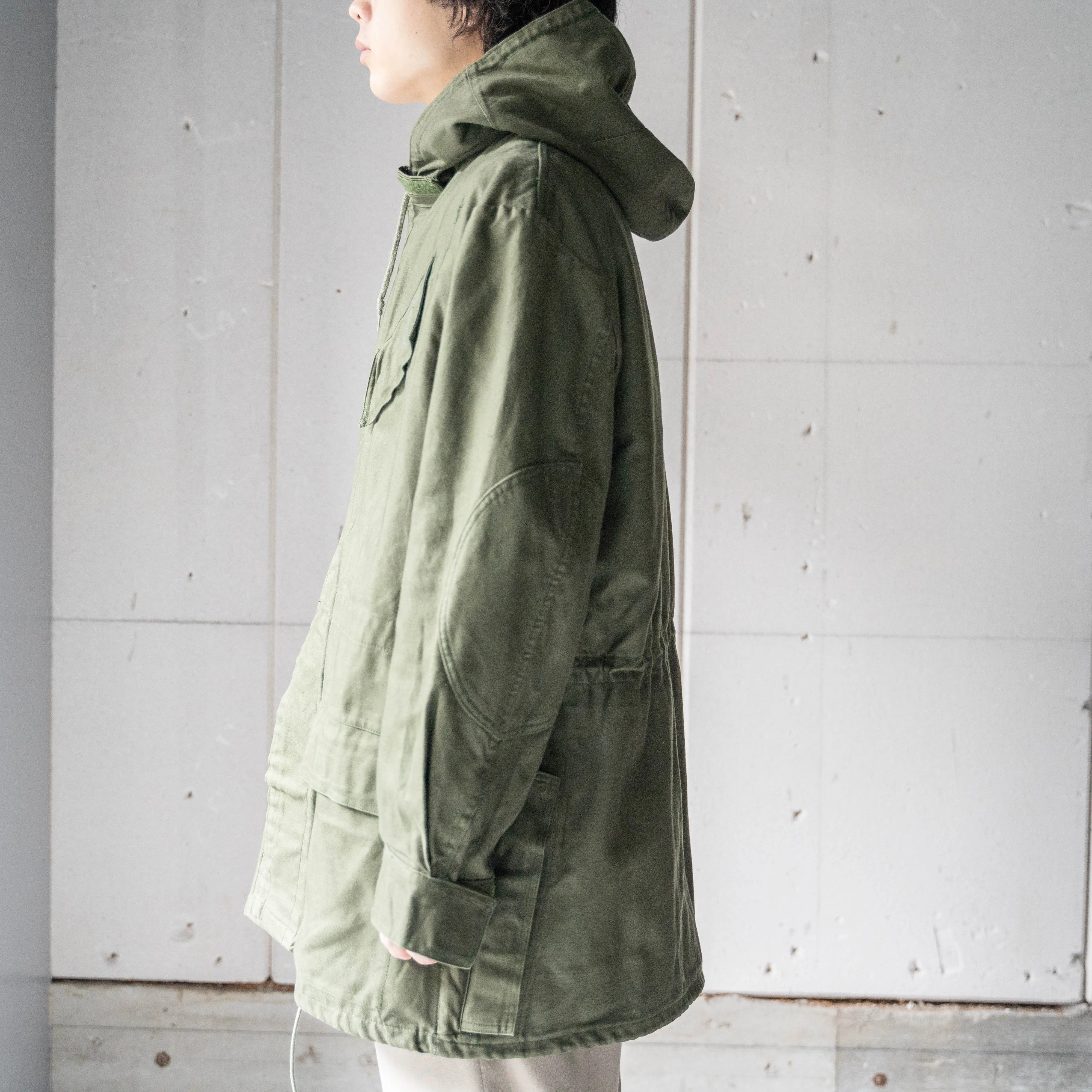 1990s Belgium military M64 hooded coat 'without epaulette''dead stock'