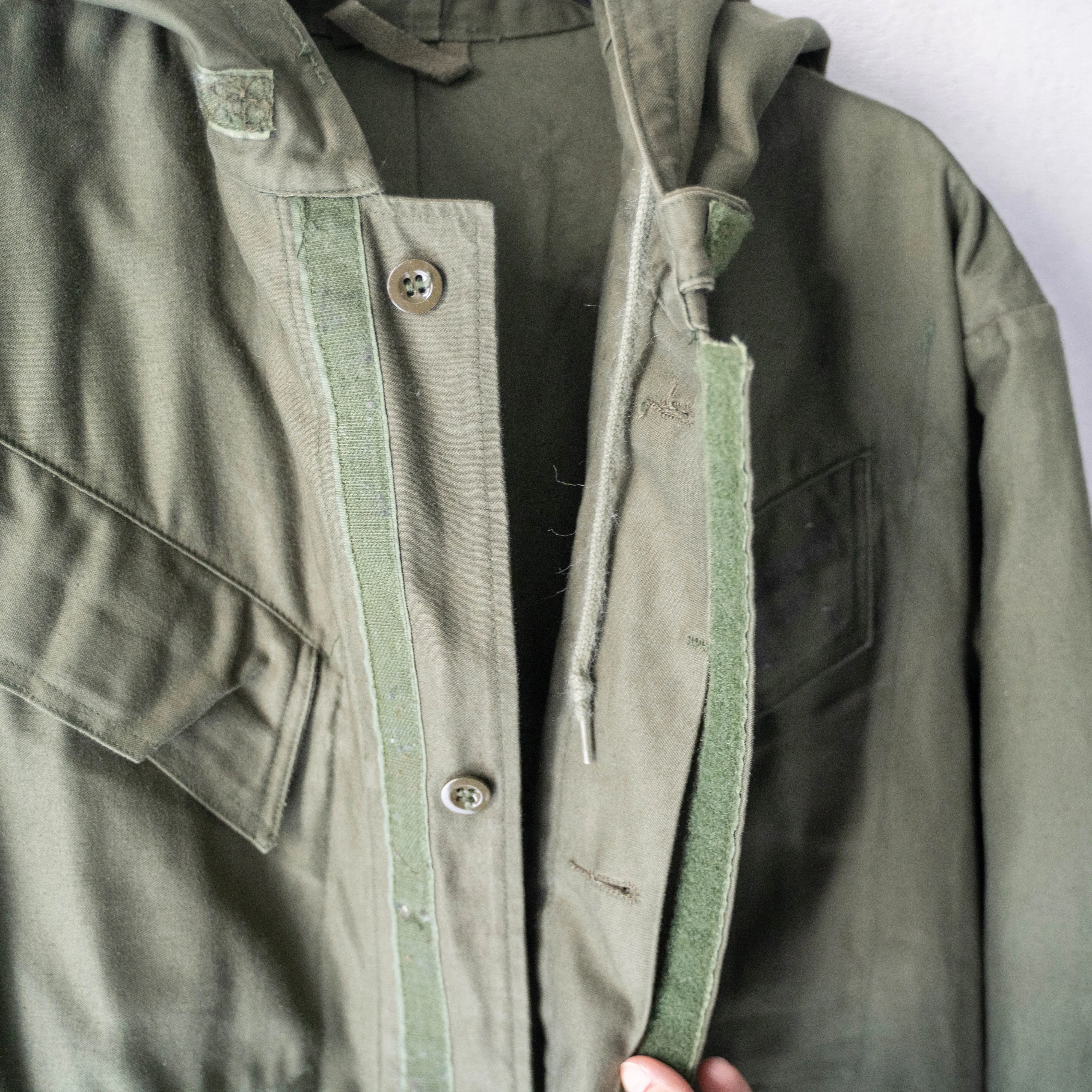 1990s Belgium military M64 hooded coat 'without epaulette''dead stock'