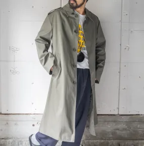2000s Spanish military khaki color balmacaan coat 'dead stock'