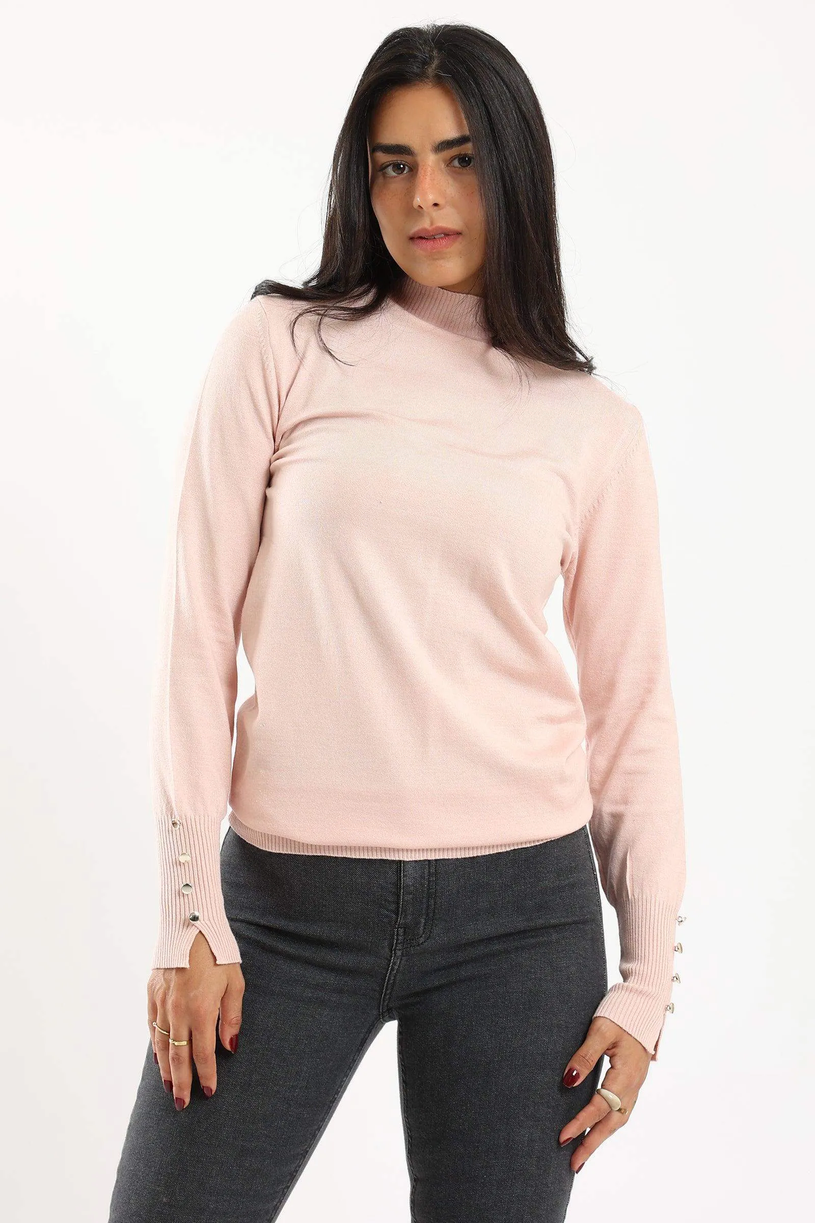 4 Buttoned Sleeves Pullover