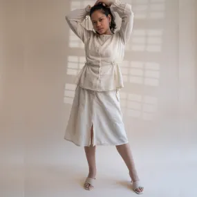 A-Line Skirt For Women | Authentic Ivory Colour | Relaxed Elegance
