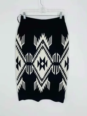 Ariat Size S Black/White Southwestern Knit NEW Skirt Skirt