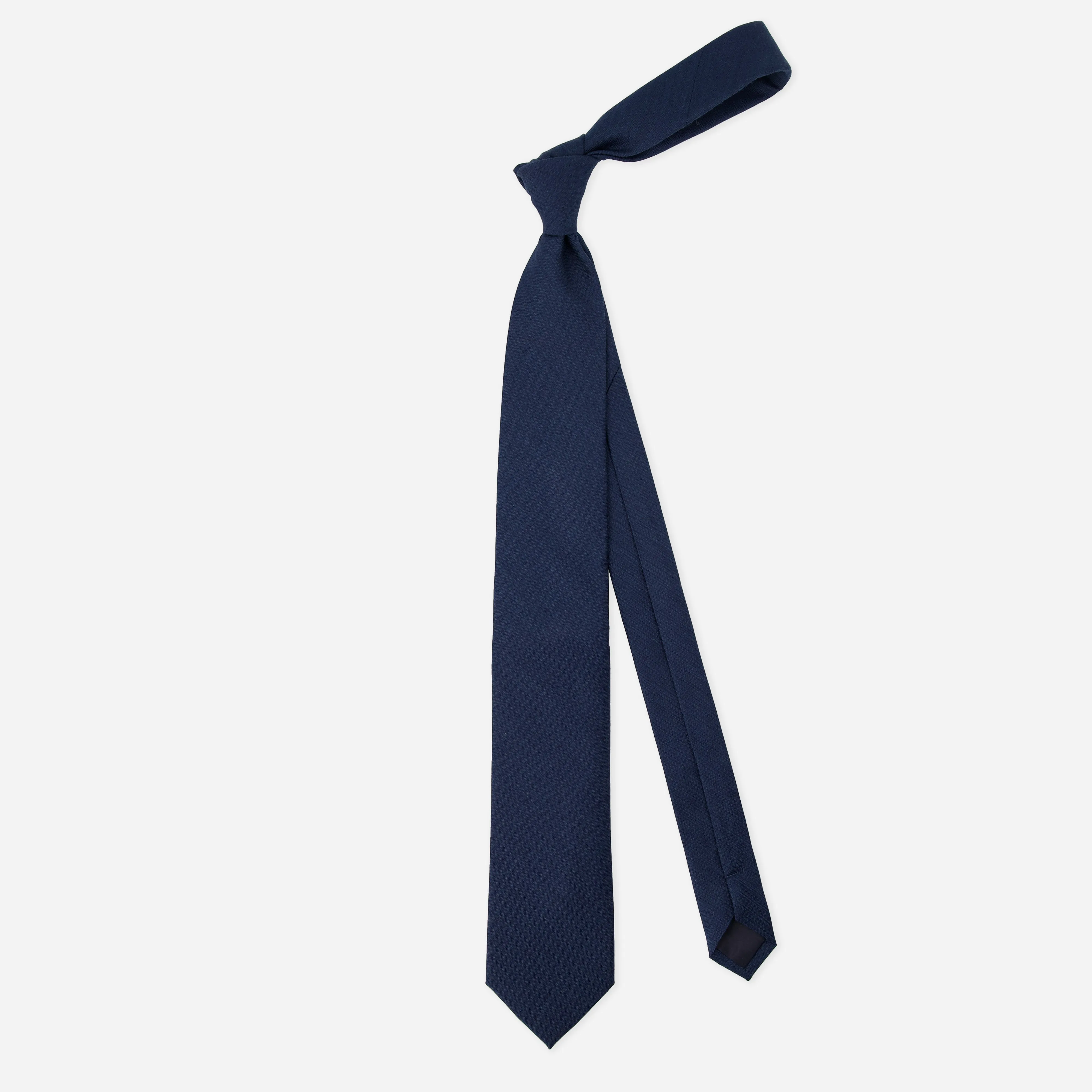 Astute Solid Midnight Navy Tie
