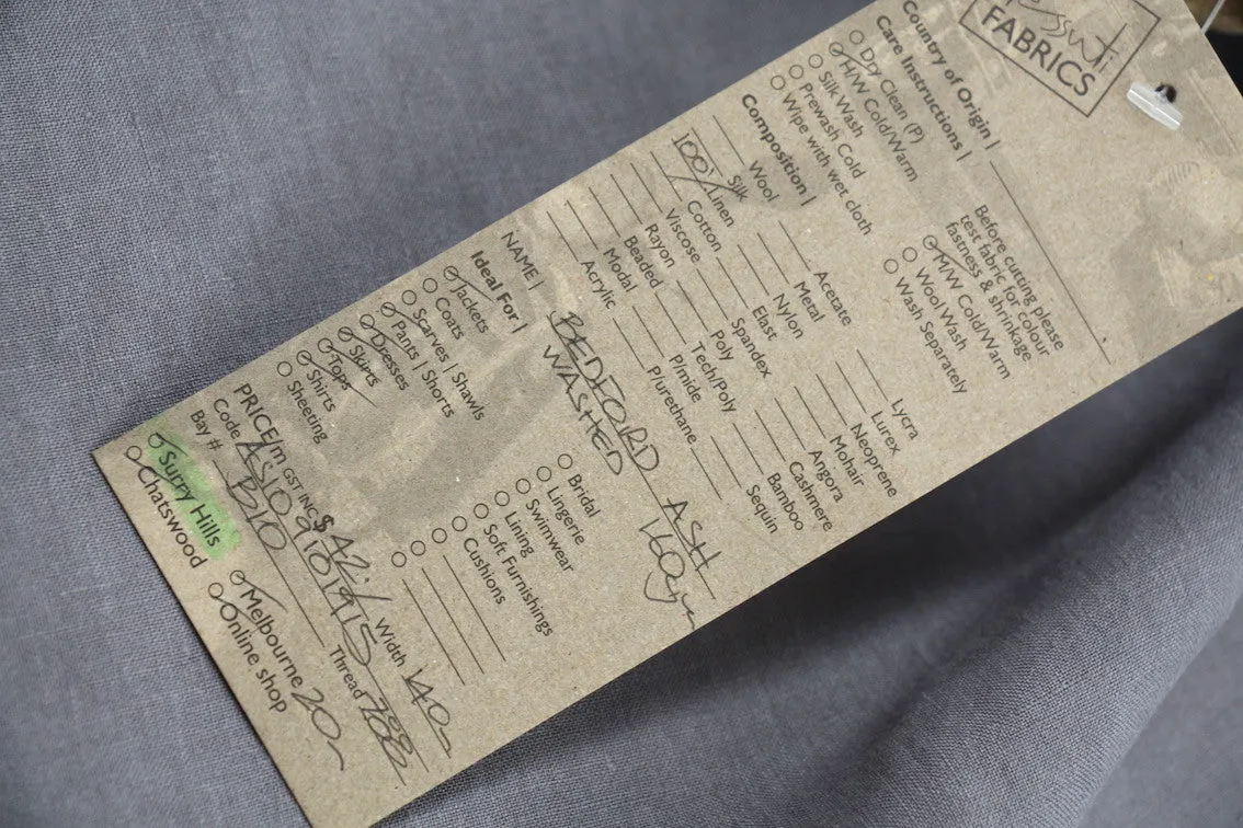 Bedford Ash Washed Linen