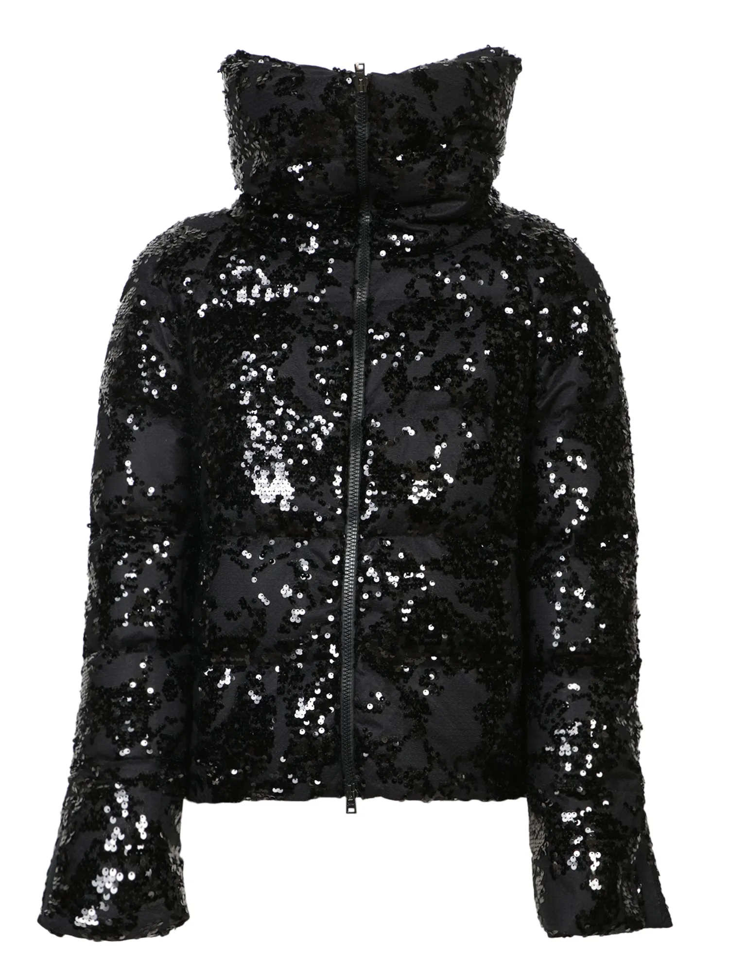 Black Sequin Down Jacket