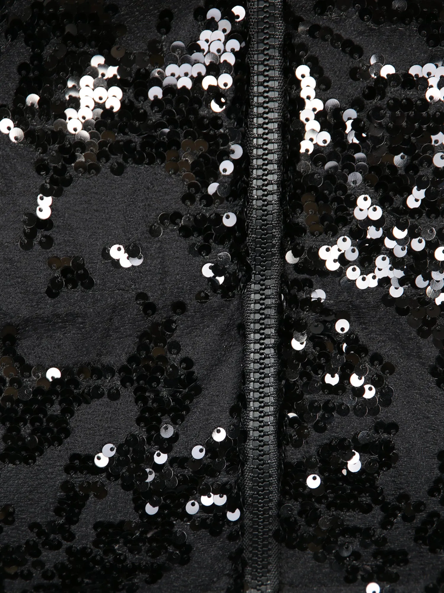 Black Sequin Down Jacket