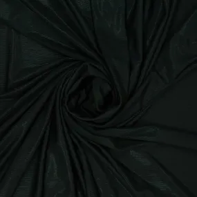 Black Shiny Pleated Stretch Fabric