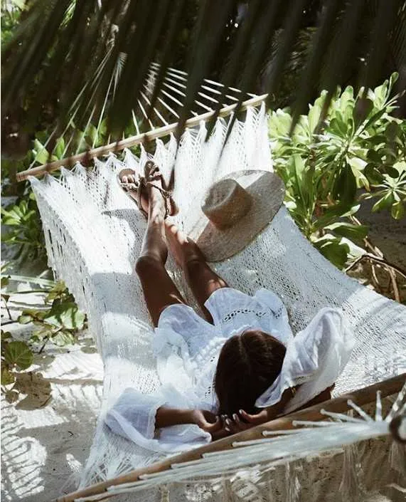 Bohemian Eyelet Casual Beach Dress Coverups Beachwear