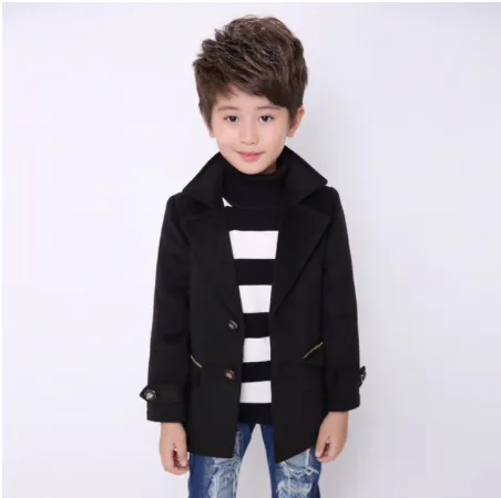 Boys Fashion Thicken Wool Blazer Coat - ONLY 1 LEFT !!!