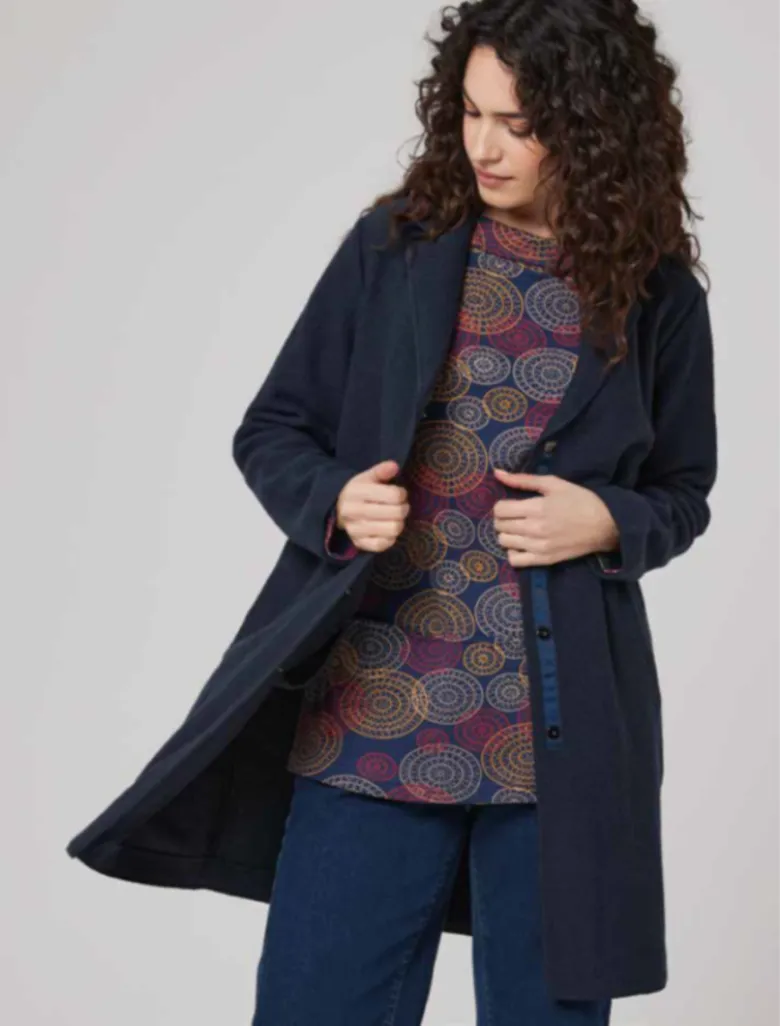 Brendanna Boiled Wool Coat