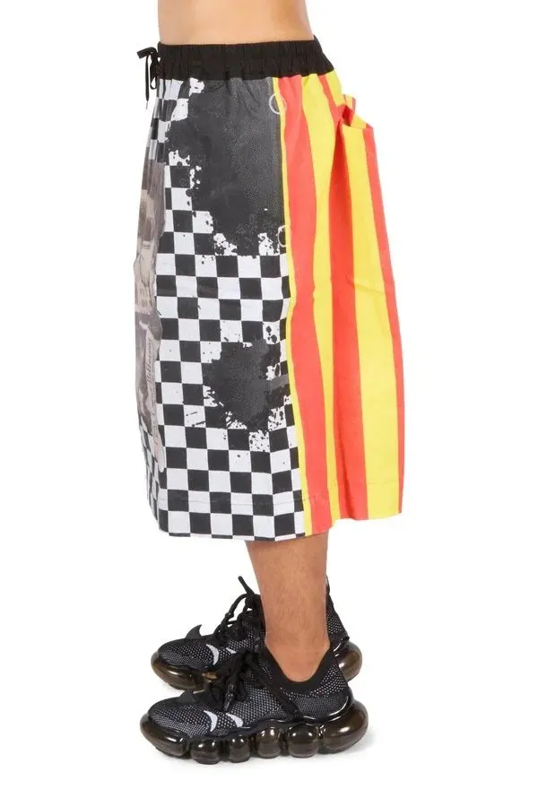 Burn Checker Womens Skirt Woven
