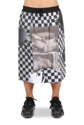 Burn Checker Womens Skirt Woven