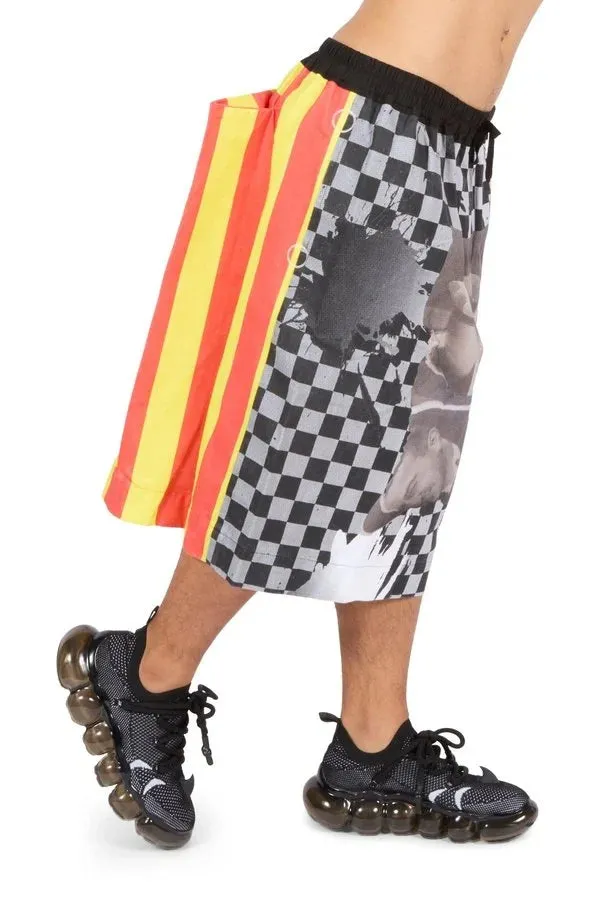 Burn Checker Womens Skirt Woven