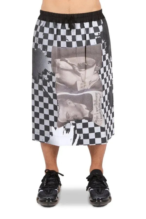Burn Checker Womens Skirt Woven