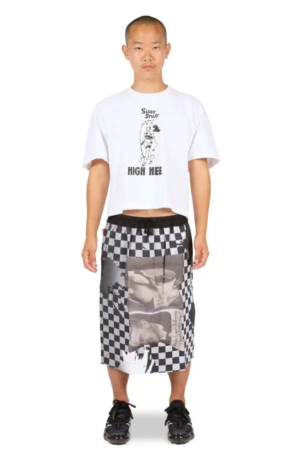 Burn Checker Womens Skirt Woven