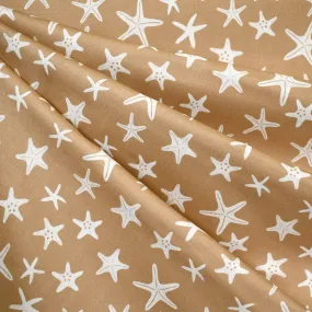 By the Sea Starfish Organic Cotton Double Gauze Tan SY