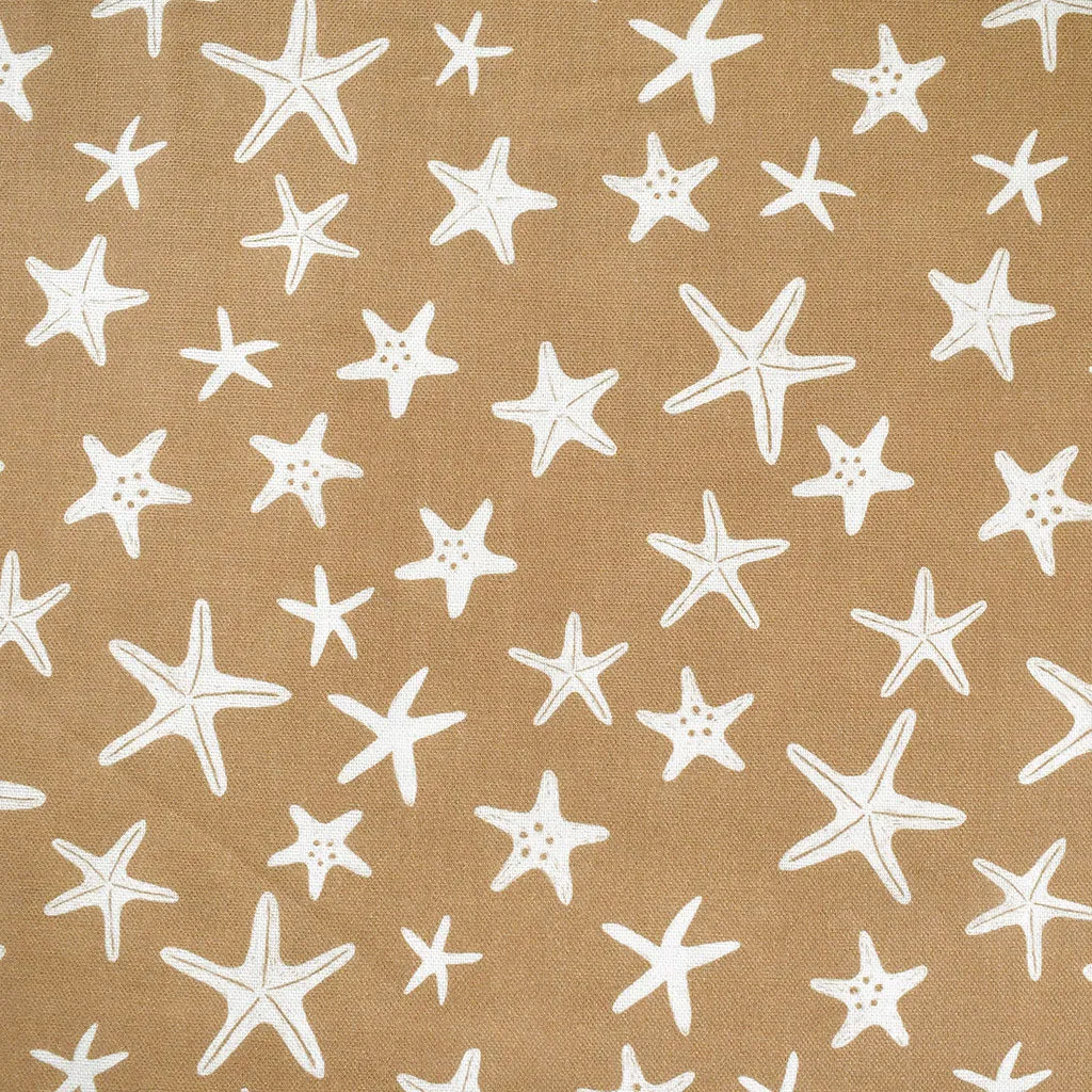 By the Sea Starfish Organic Cotton Double Gauze Tan SY