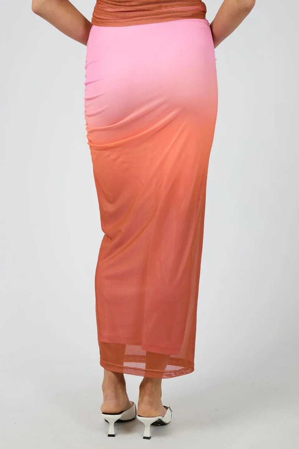 Camilla Sunset Pink Midi Skirt