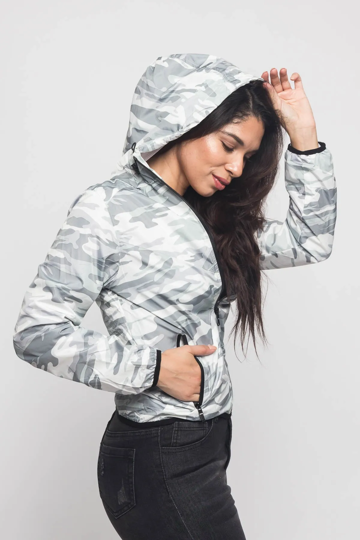 Camo Windbreaker Jacket