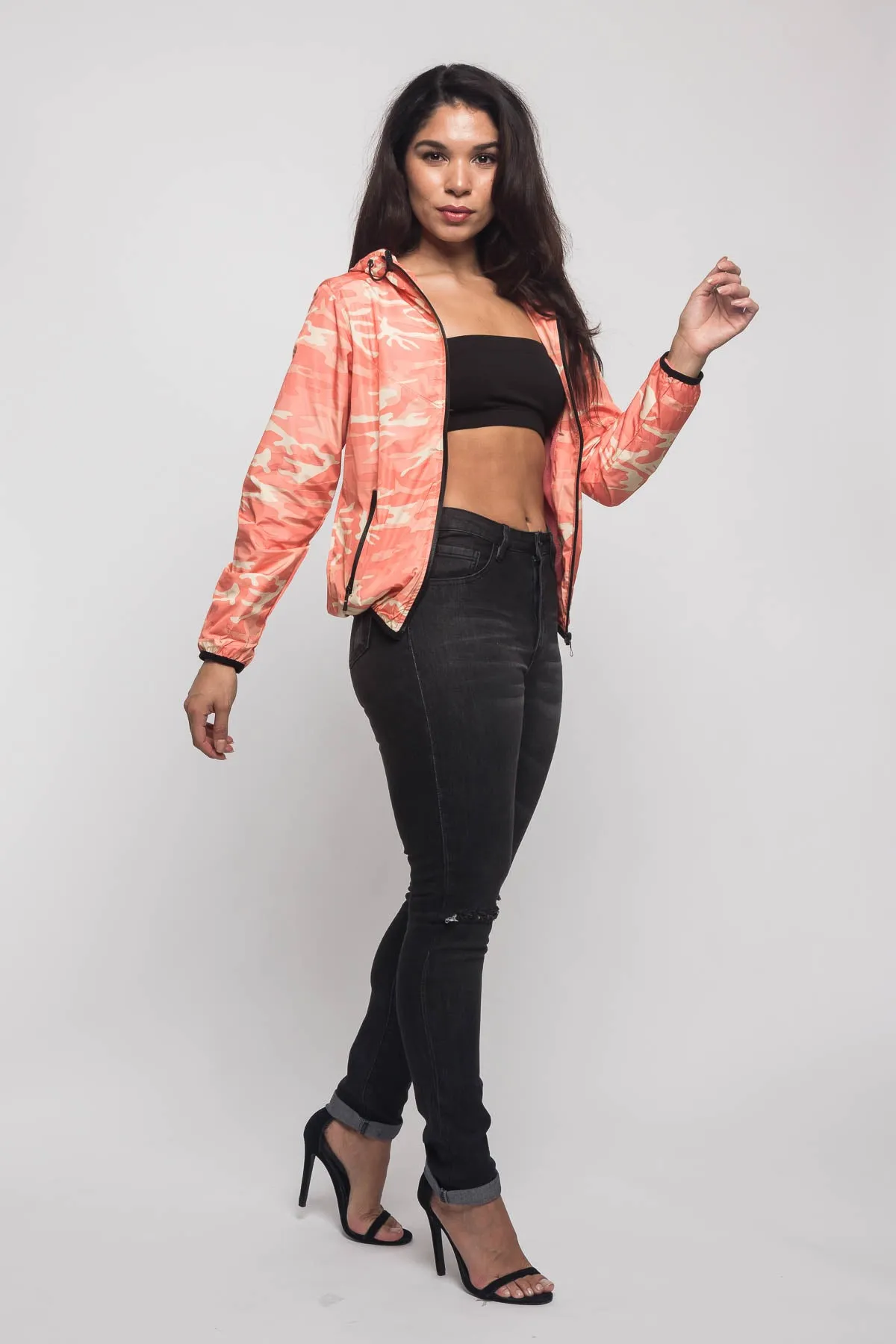 Camo Windbreaker Jacket