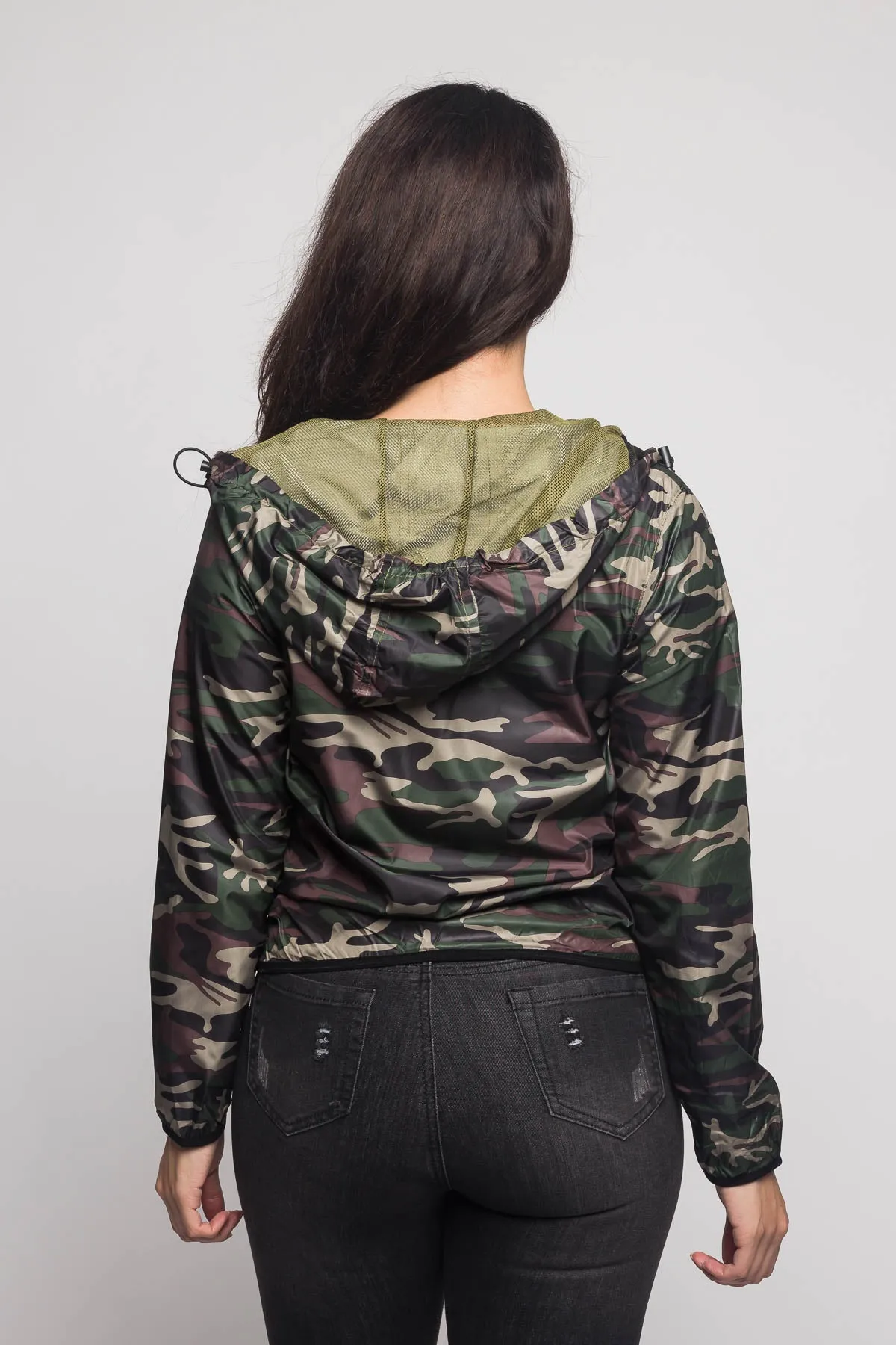 Camo Windbreaker Jacket