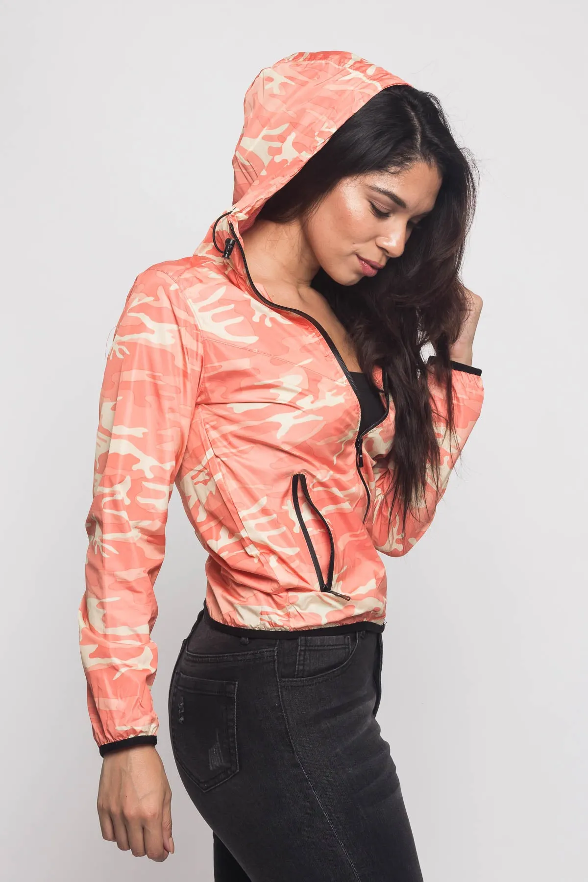 Camo Windbreaker Jacket
