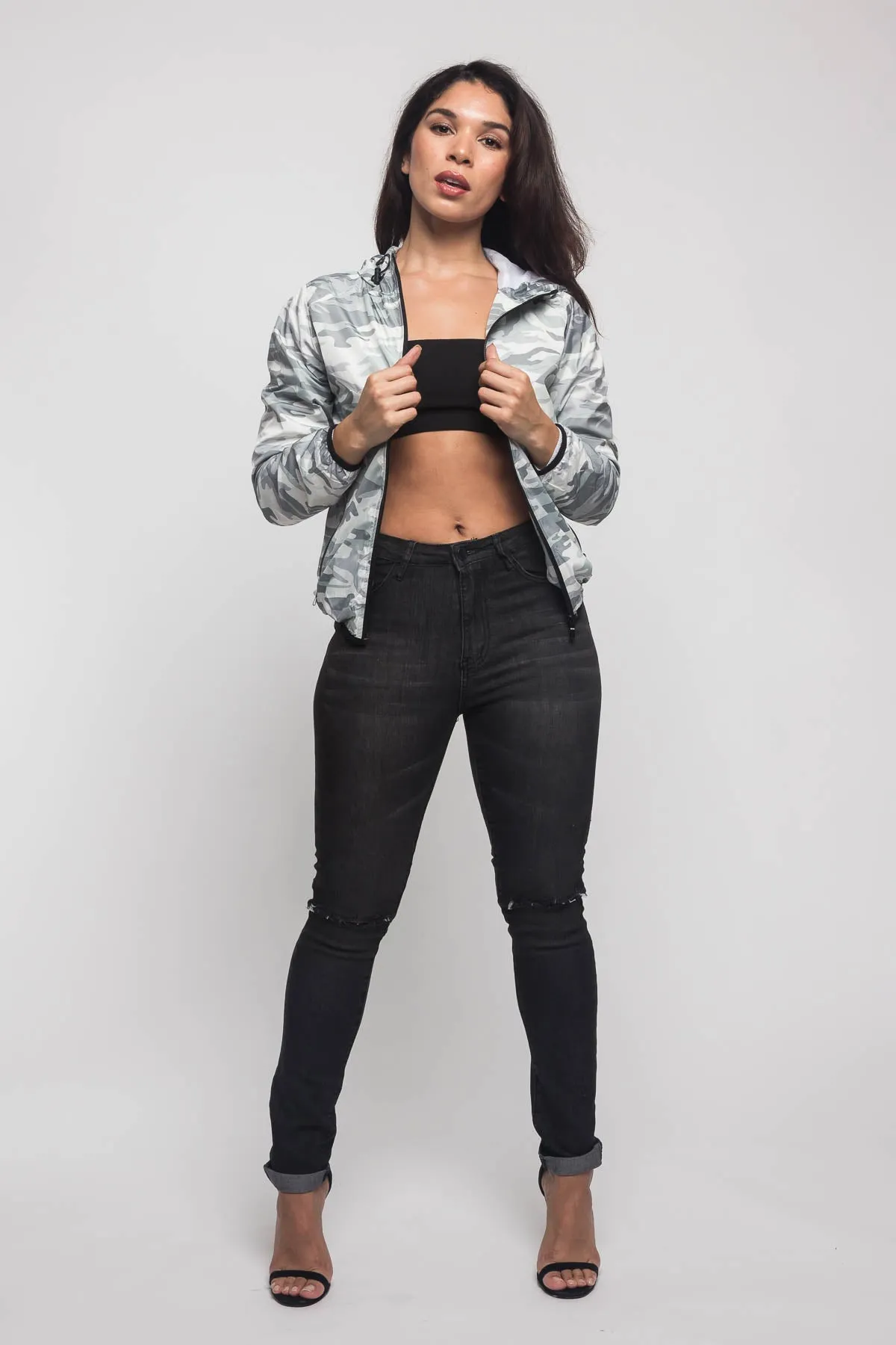 Camo Windbreaker Jacket