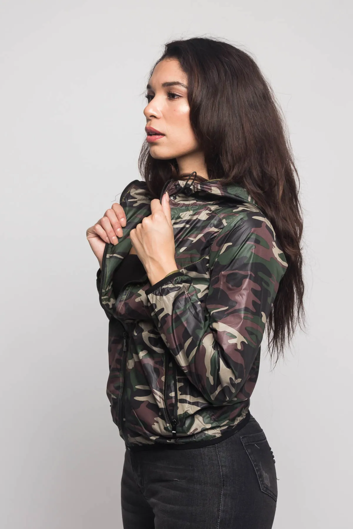 Camo Windbreaker Jacket