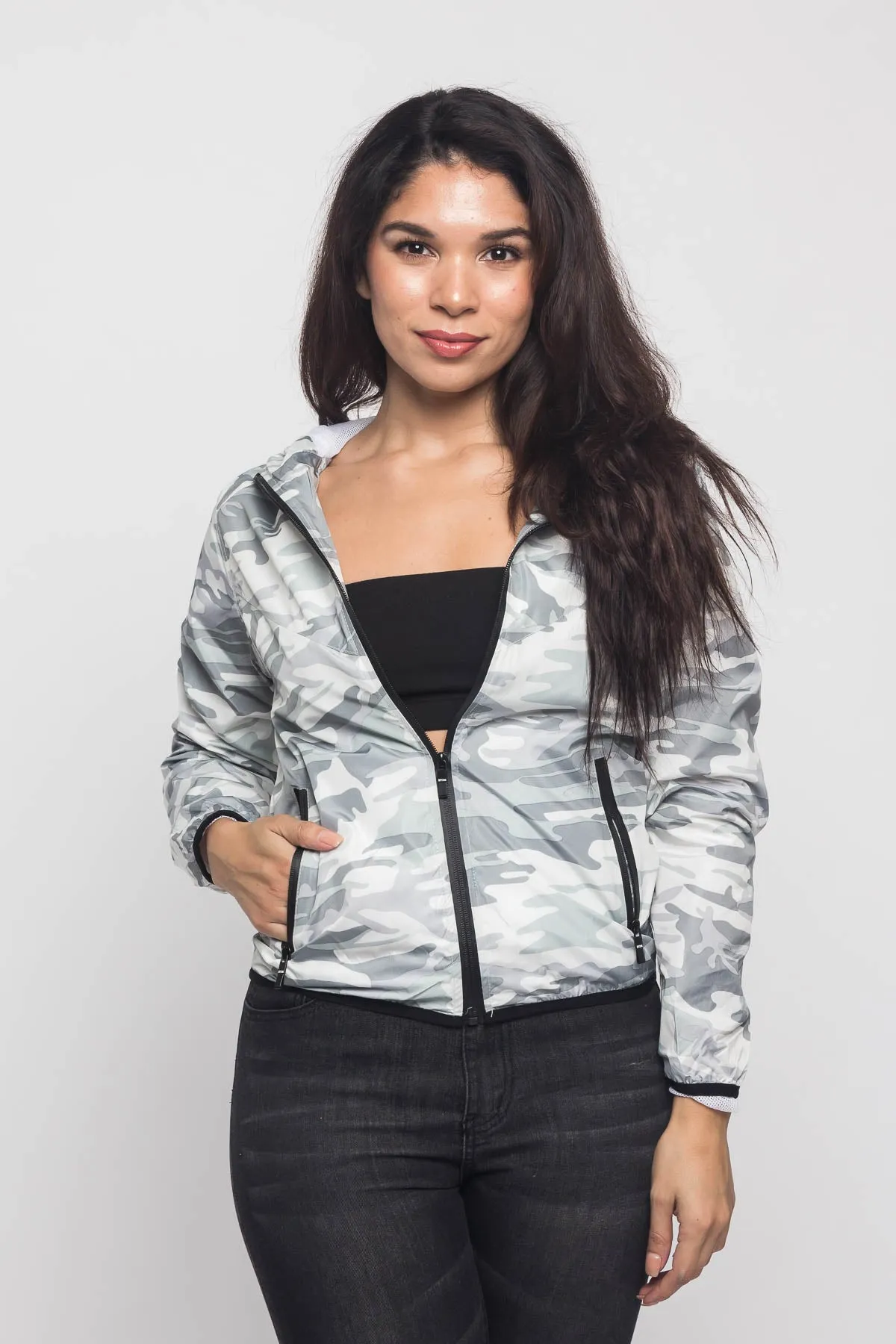 Camo Windbreaker Jacket
