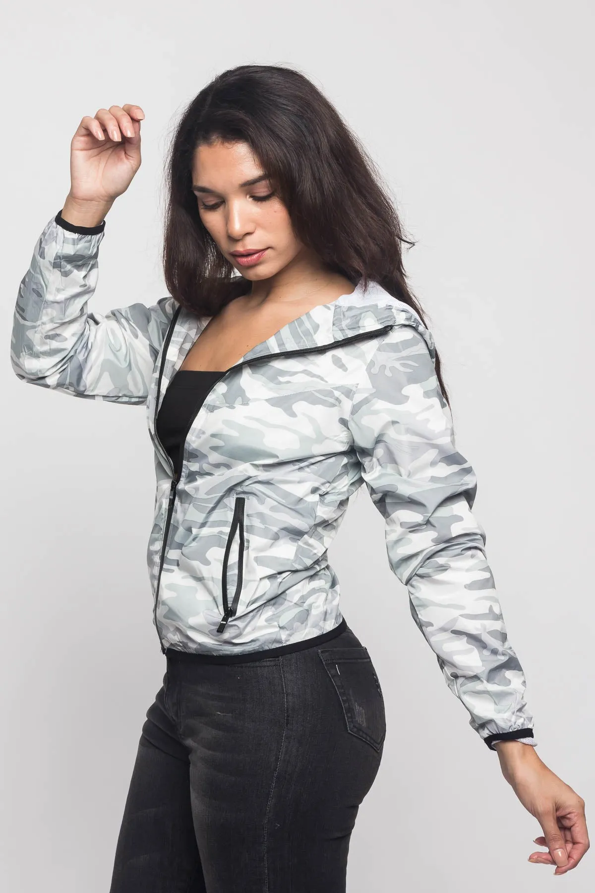 Camo Windbreaker Jacket