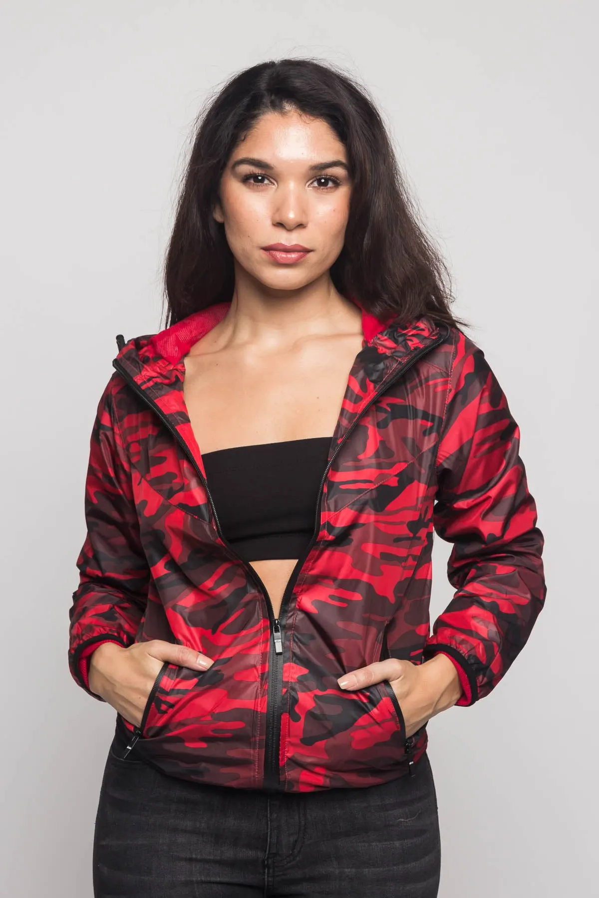 Camo Windbreaker Jacket