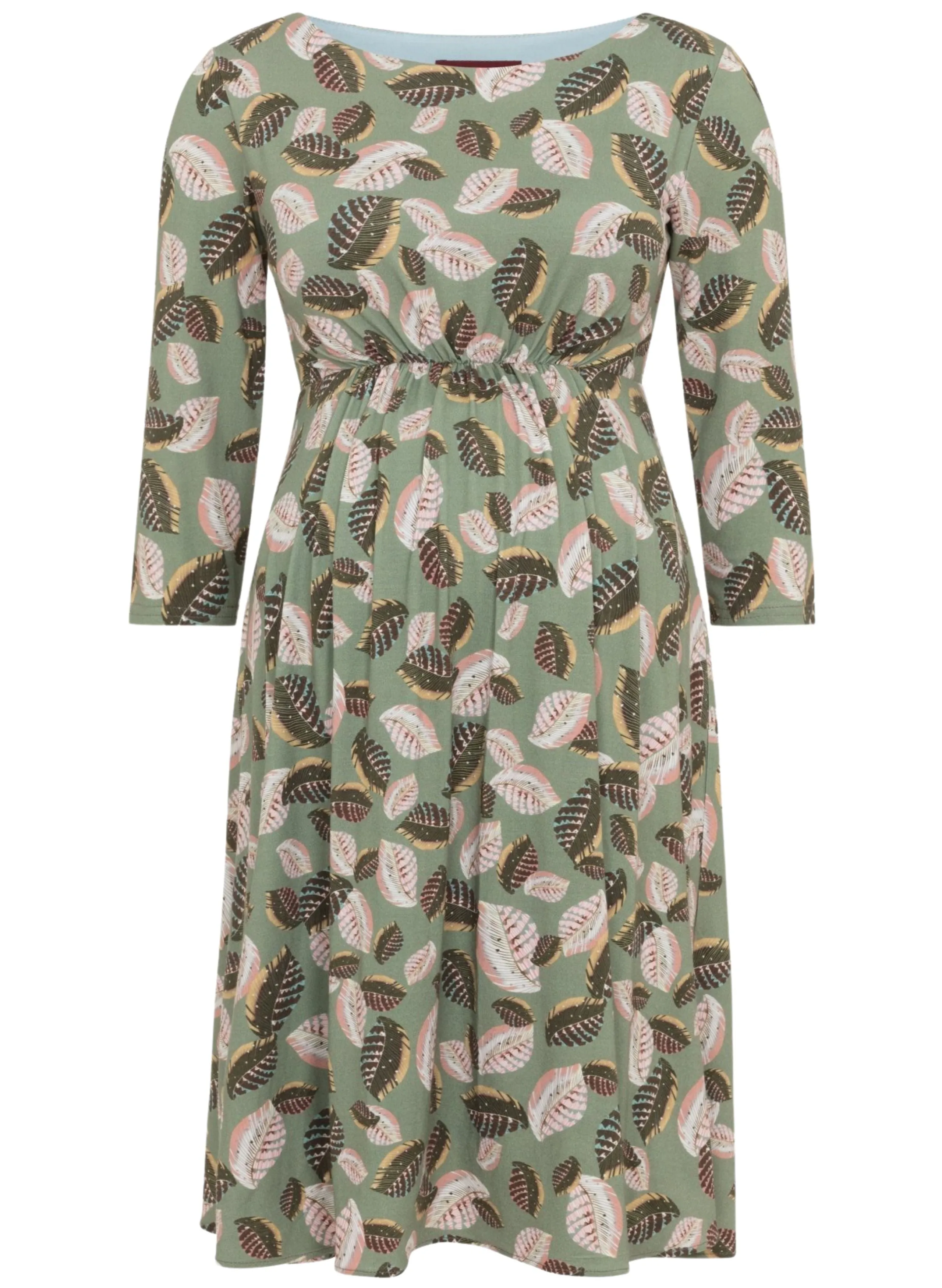Cathy Maternity Dress - Forest Feather