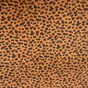 Cheetah Print Rayon Jersey - Brown & Black