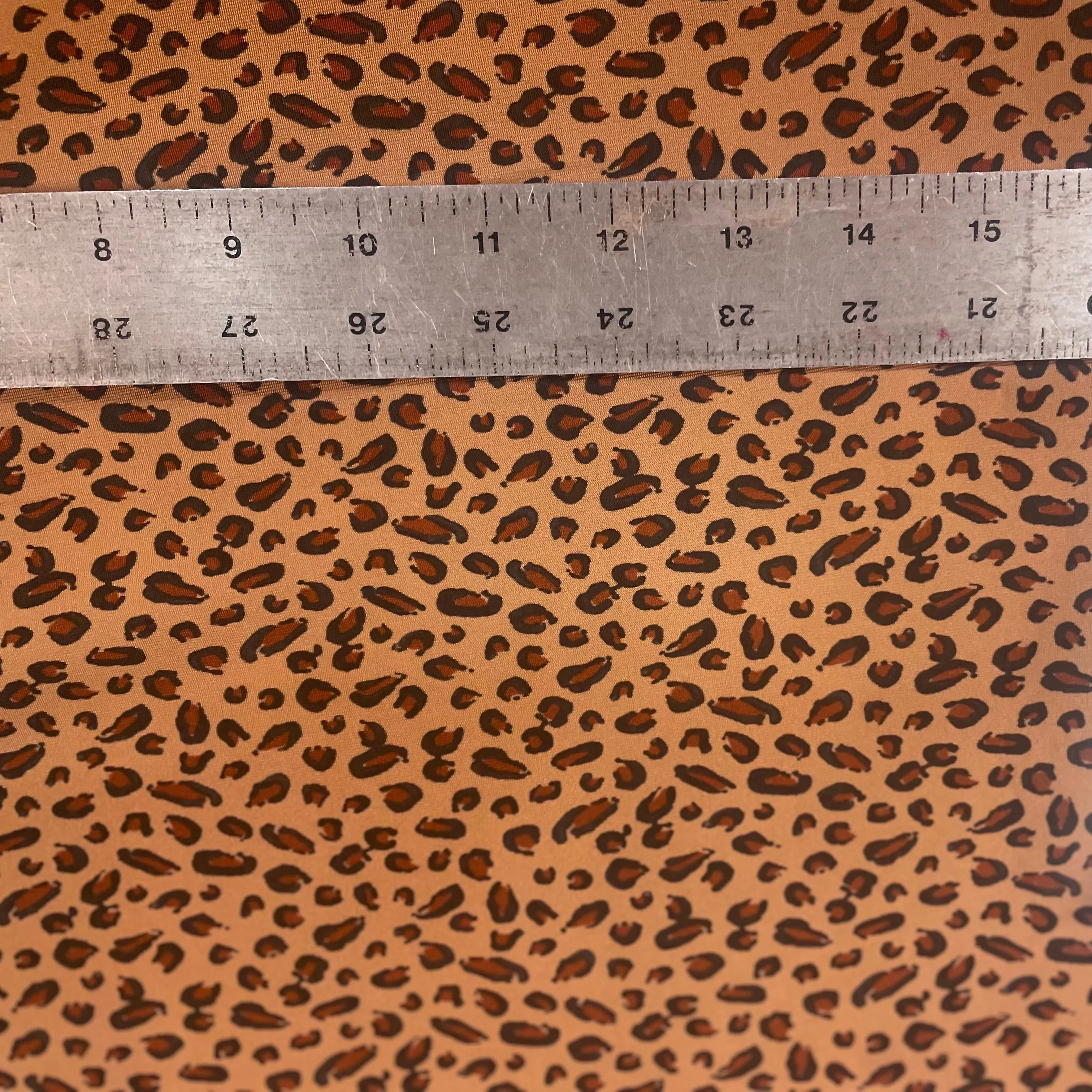 Cheetah Print Rayon Jersey - Brown & Black