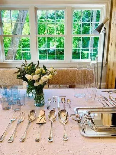 Consulat Serving Fork in Silver Plate by Puiforcat