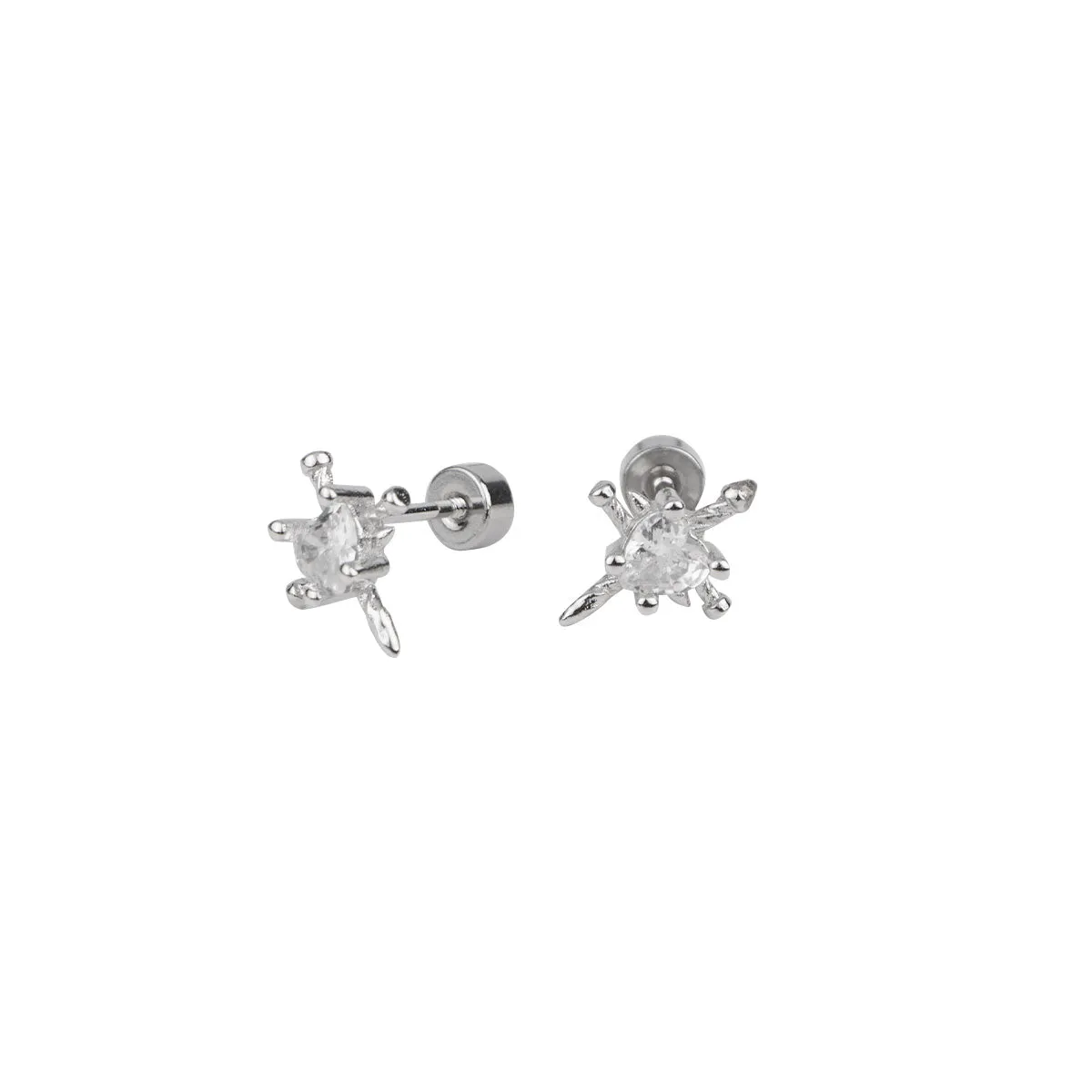Crystal Starburst Stud Earrings