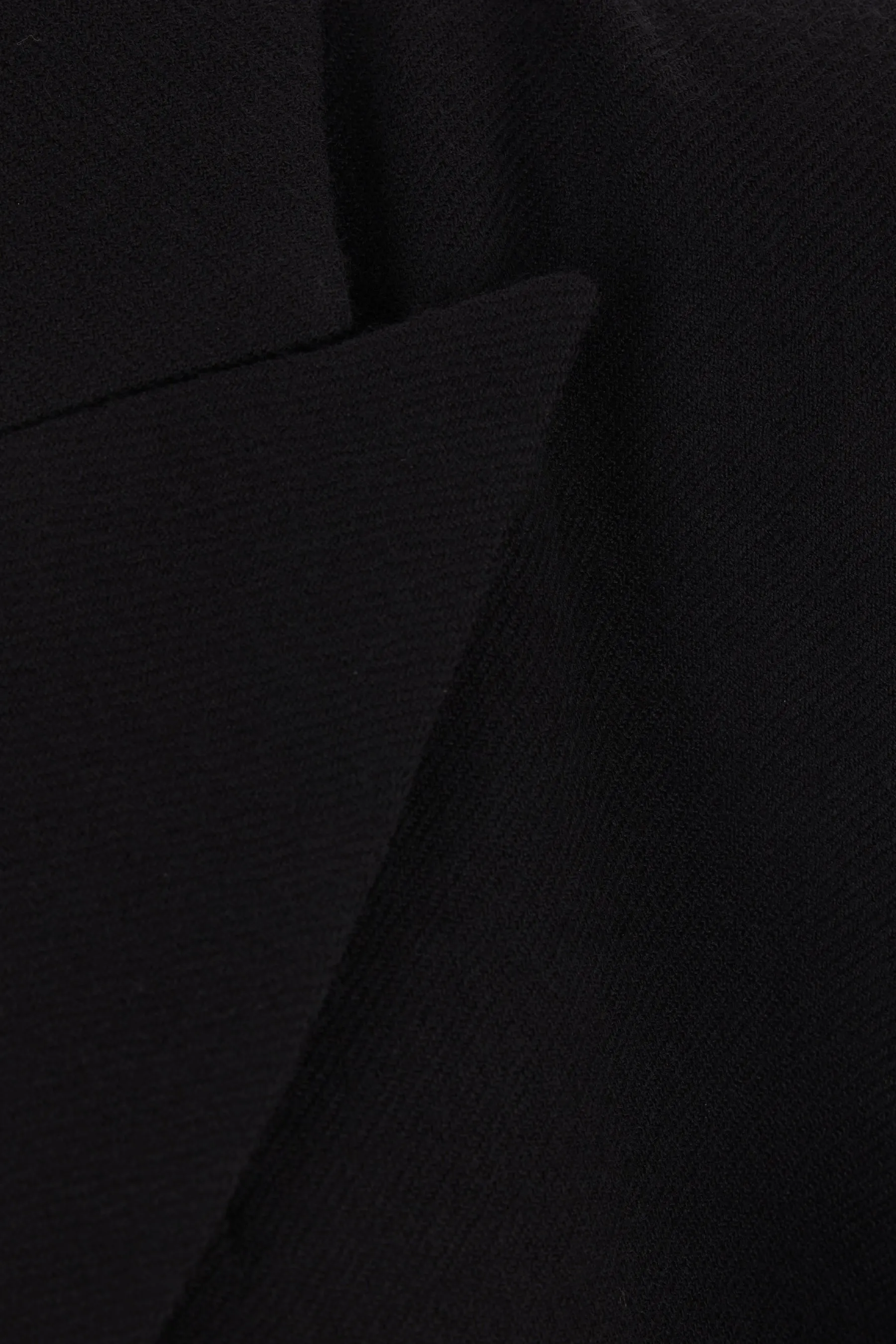 double-breasted lightweight wool coat