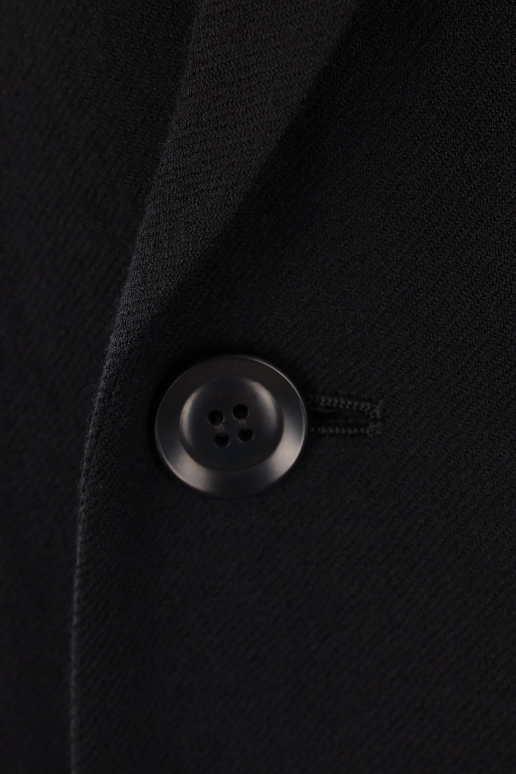 double-breasted lightweight wool coat