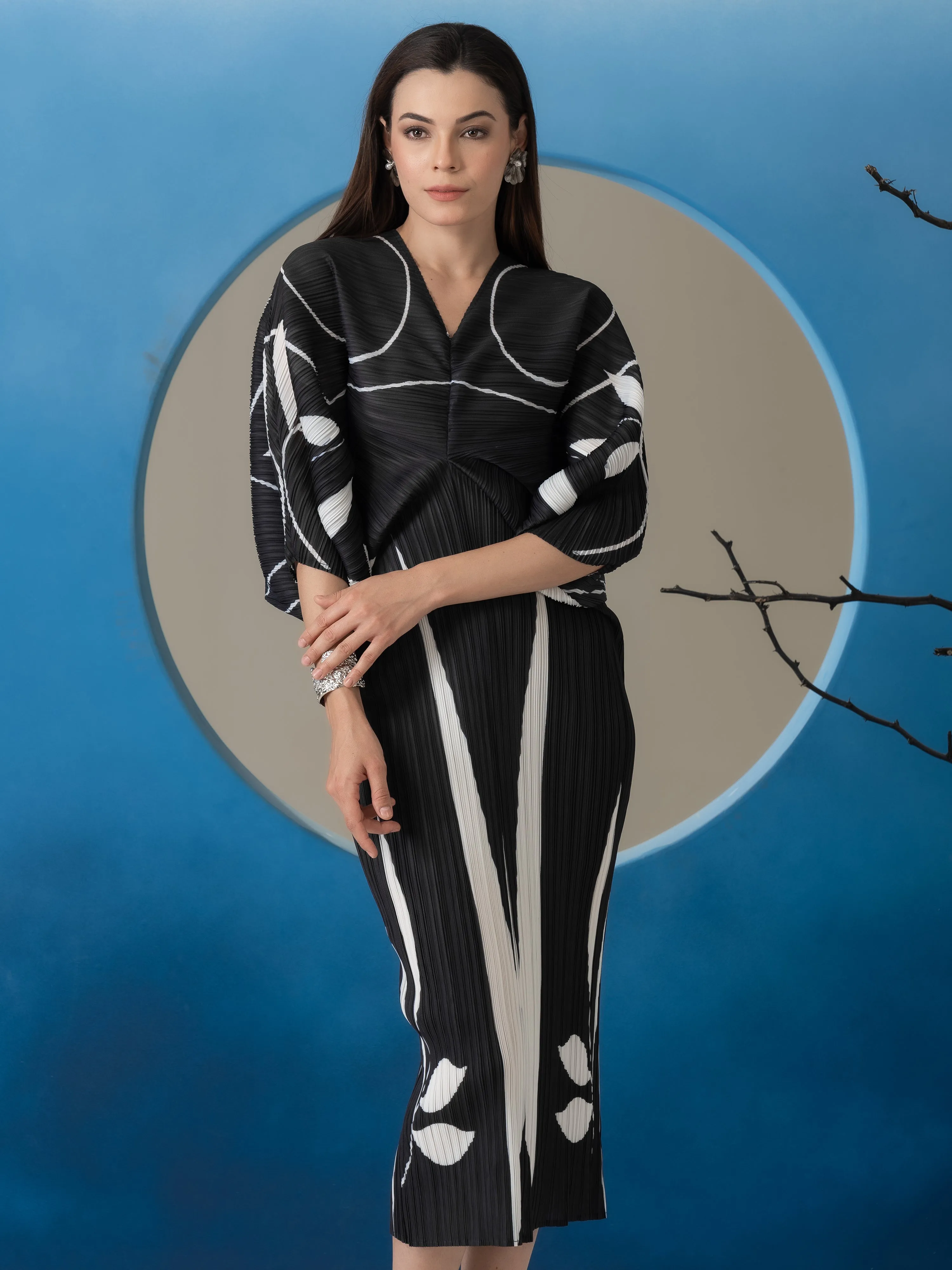 Eclipse Pleated Dress