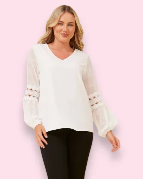 Faith Lantern Sleeve Top