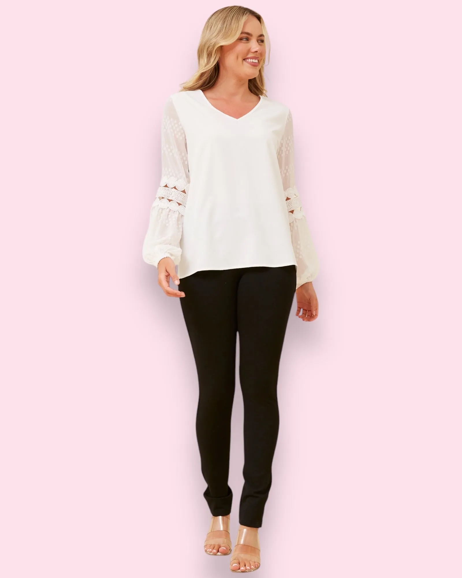 Faith Lantern Sleeve Top