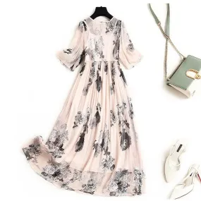 100% Pure Natural Silk Dresses for Women - Elegant FashionSierra Collection