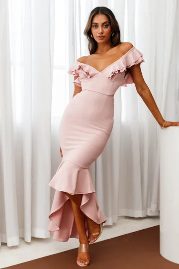 Fishtail V Neck Bandage Bodycon Maxi Dresses