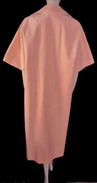 *FROM MY OWN PERSONAL COLLECTION - VINTAGE DESIGNER VERA MAXWELL PEACH ULTRASUEDE CLUTCH COAT - PERFECT FOR SPRING, SUMMER & EARLY FALL