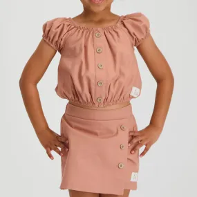 Front Button Skort